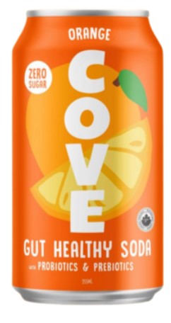 cove gut healthy soda can 355ml ORANGE