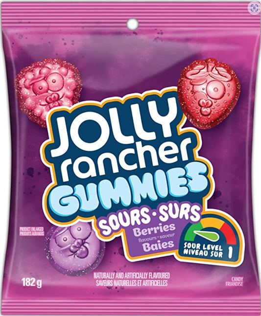 Jolly rancher berries sours gummies 182g