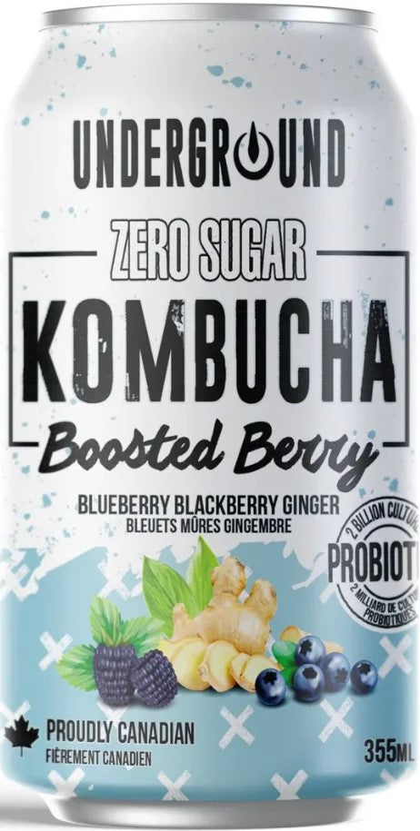 Underground zero sugar Kombucha Blue berry 355ml