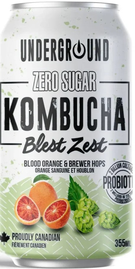 Underground zero sugar Kombucha Orange 355ml