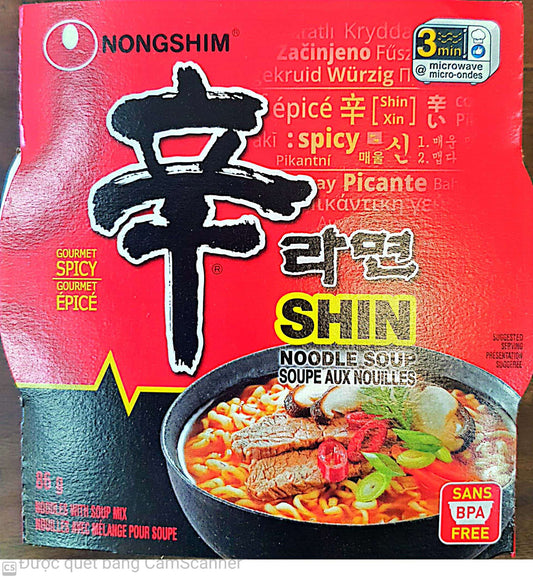 Shin noodles bowl 86g