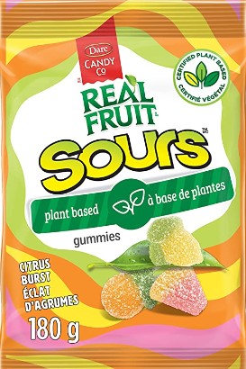 Dare real fruit sours 180g