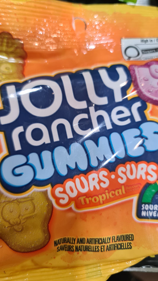 Jolly rancher gummies sours tropical 182g