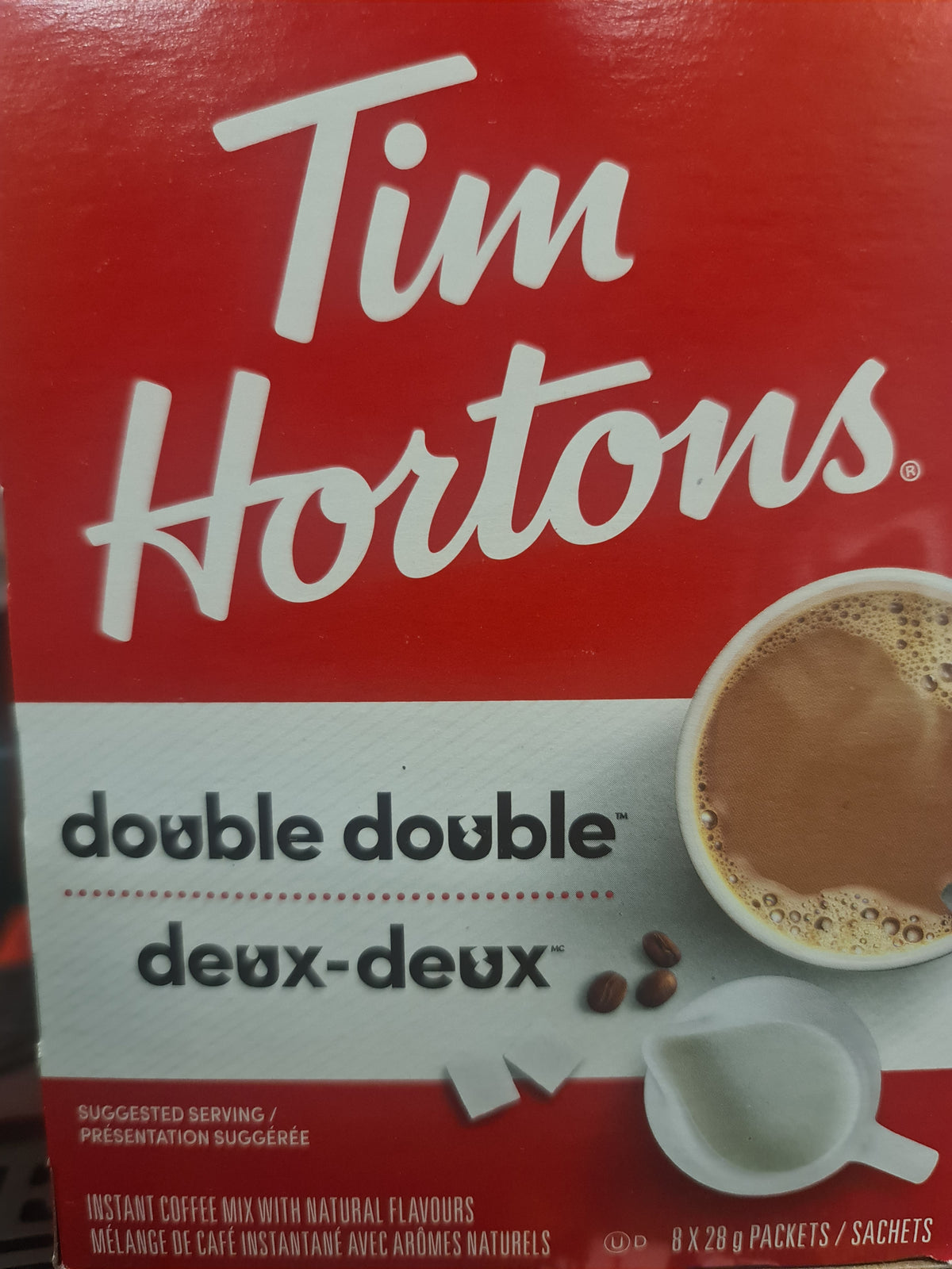 Tim Hortons instant coffee double double 8x28g box
