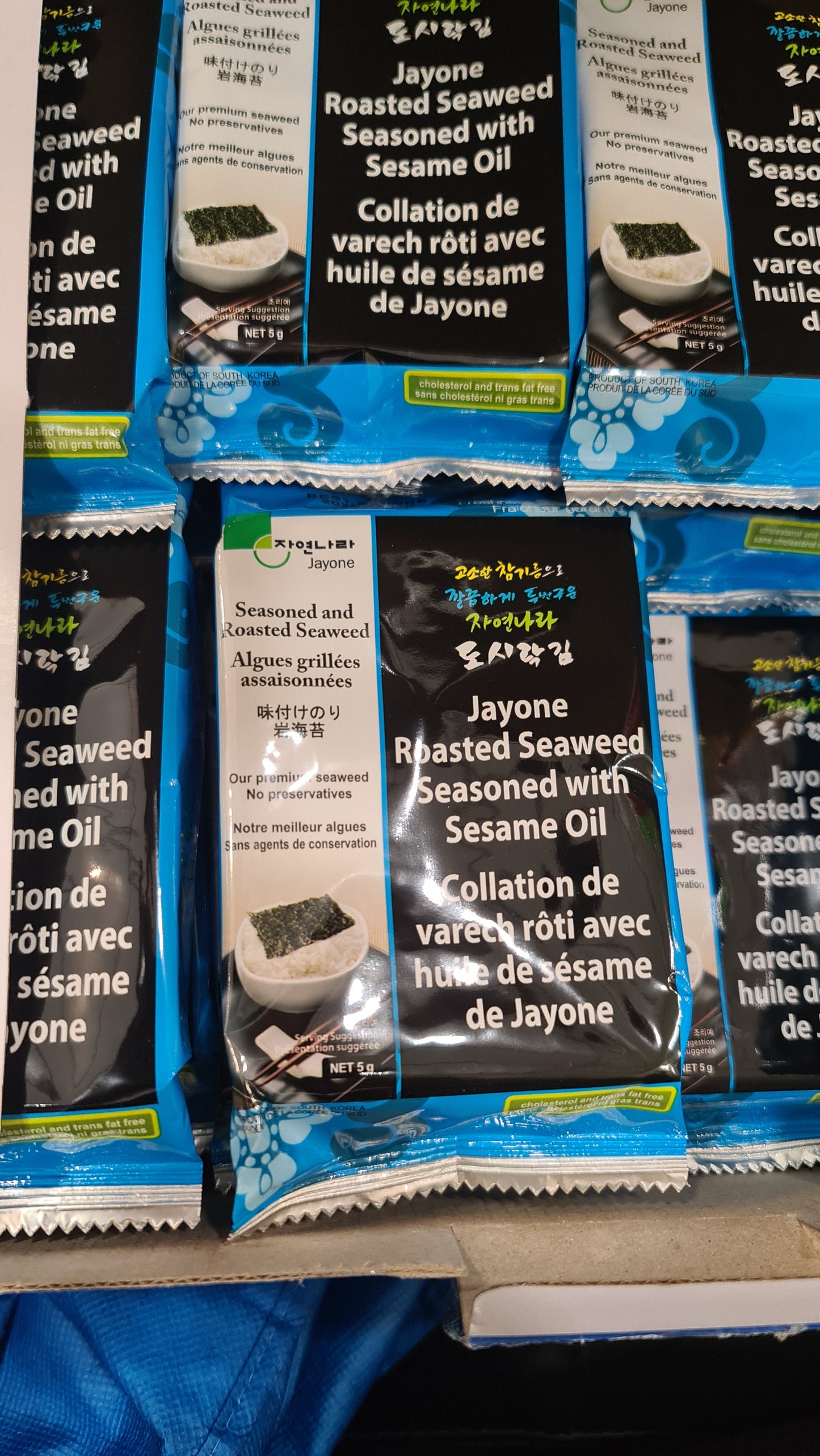 Jayone Roasted seaweed sesame oil 5g (10 sheets)
