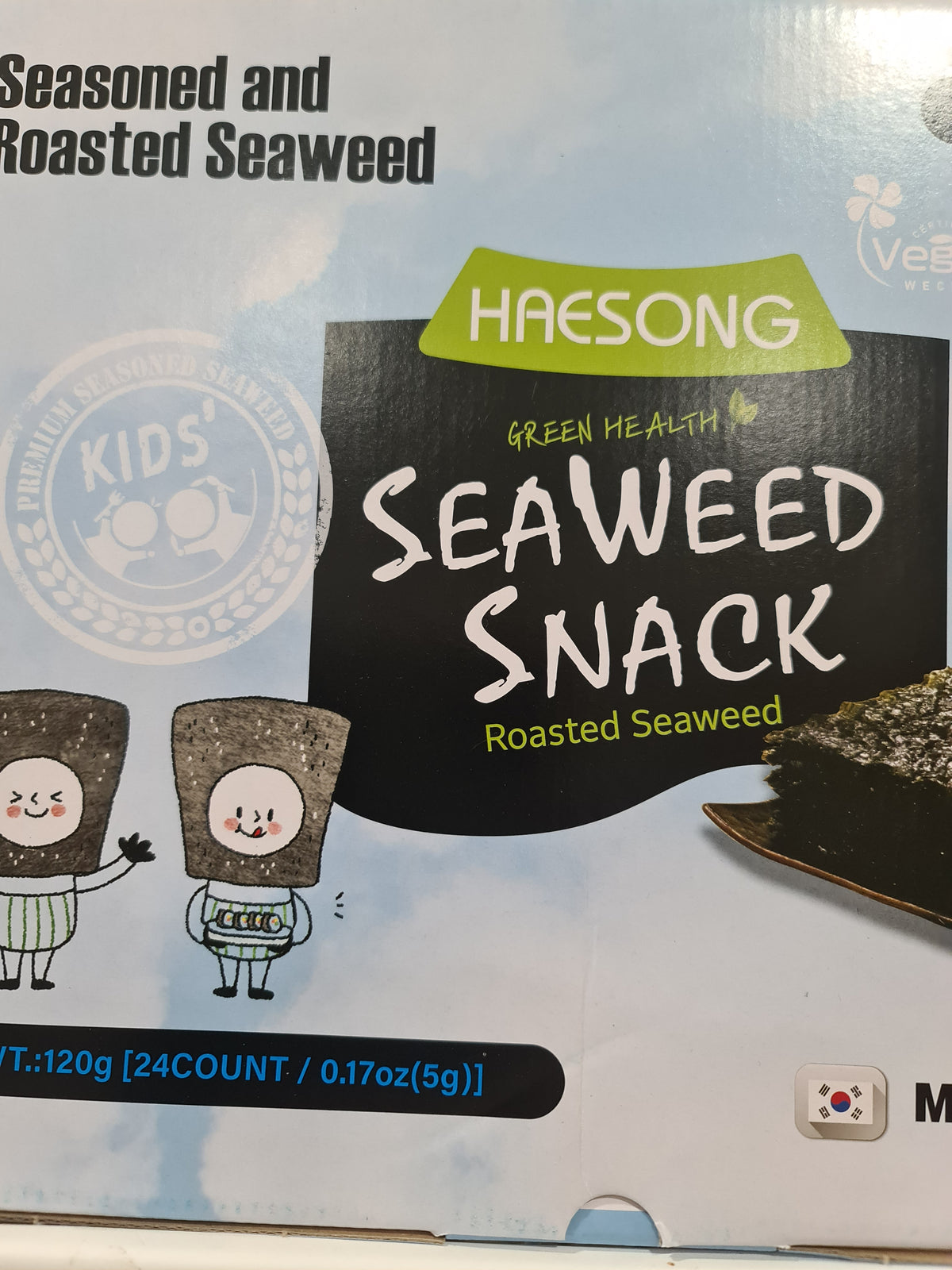 Haesong Roasted seaweed 5g (10 sheets