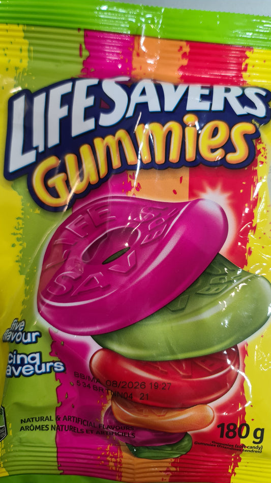 Lifesaver gummies bag 180g