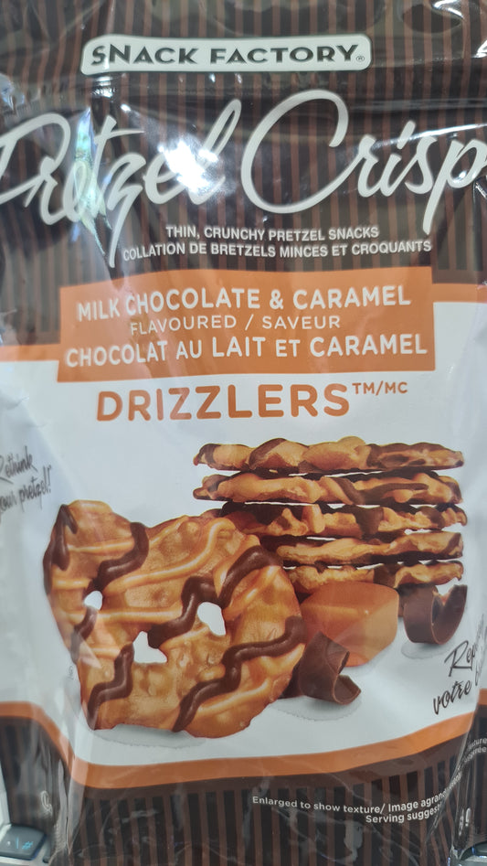 Pretzel Crisps milk choco & caramel 155g