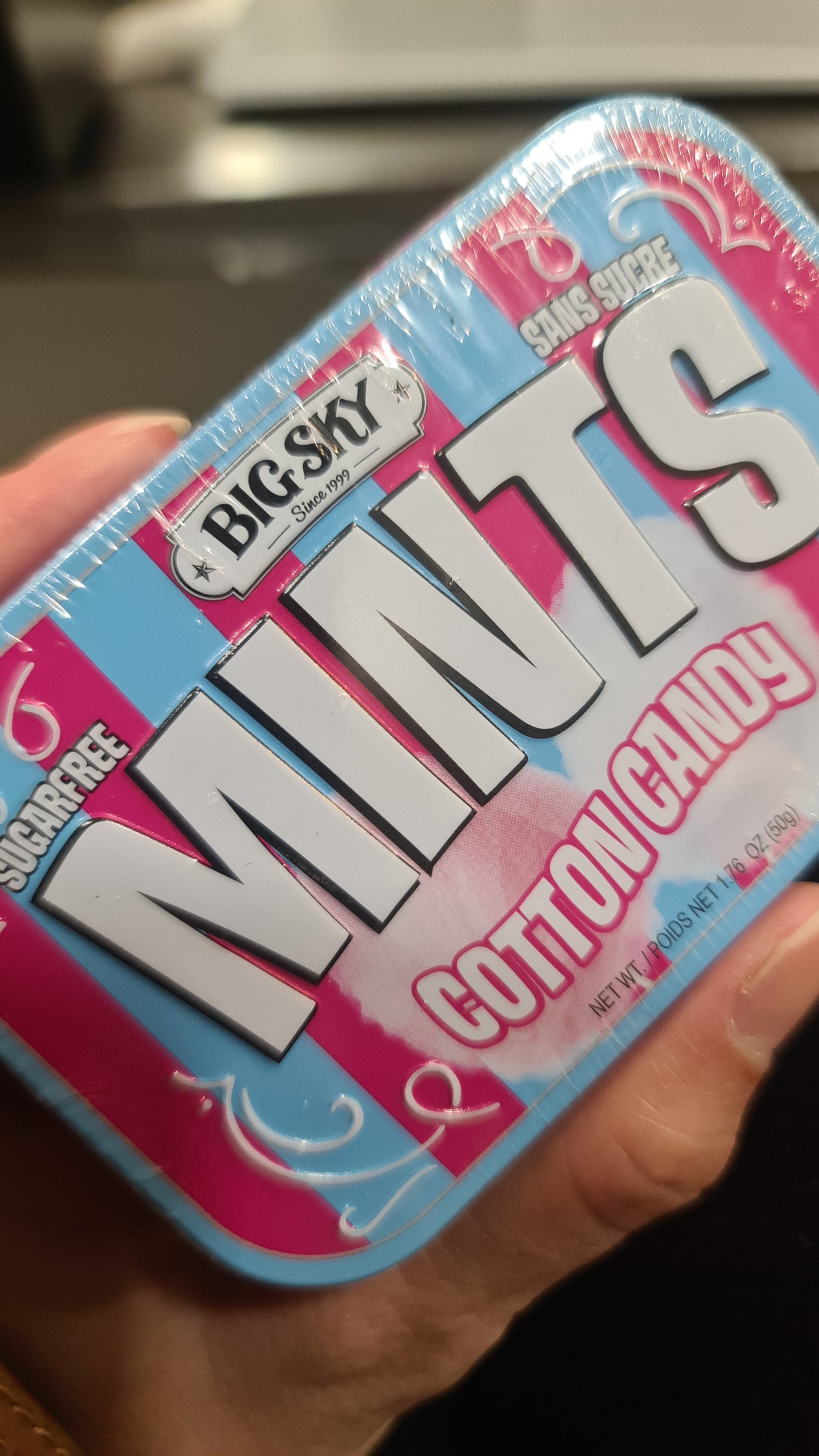 Mints cotton candy sugar free 50g
