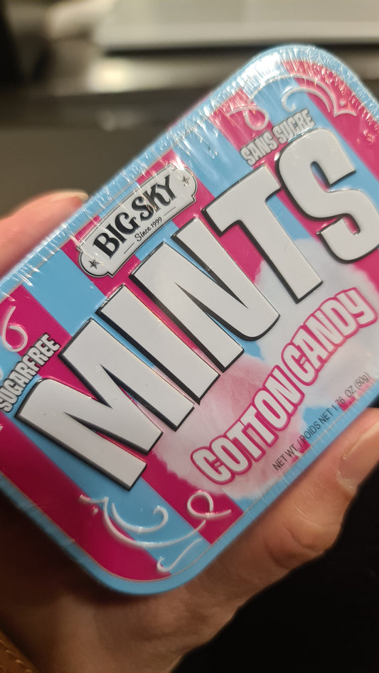 Mints cotton candy sugar free 50g
