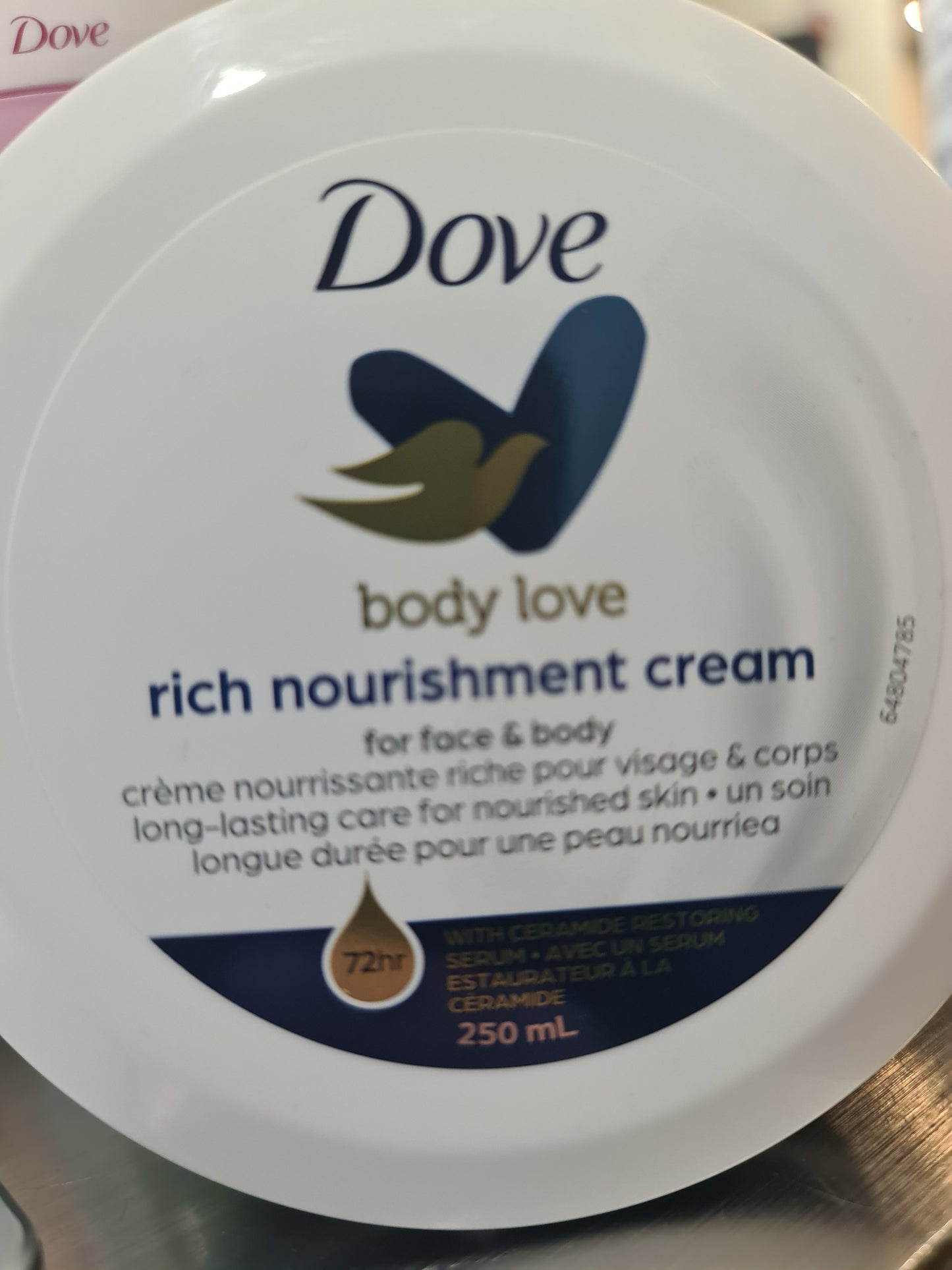Dove body lotion 250ml blue