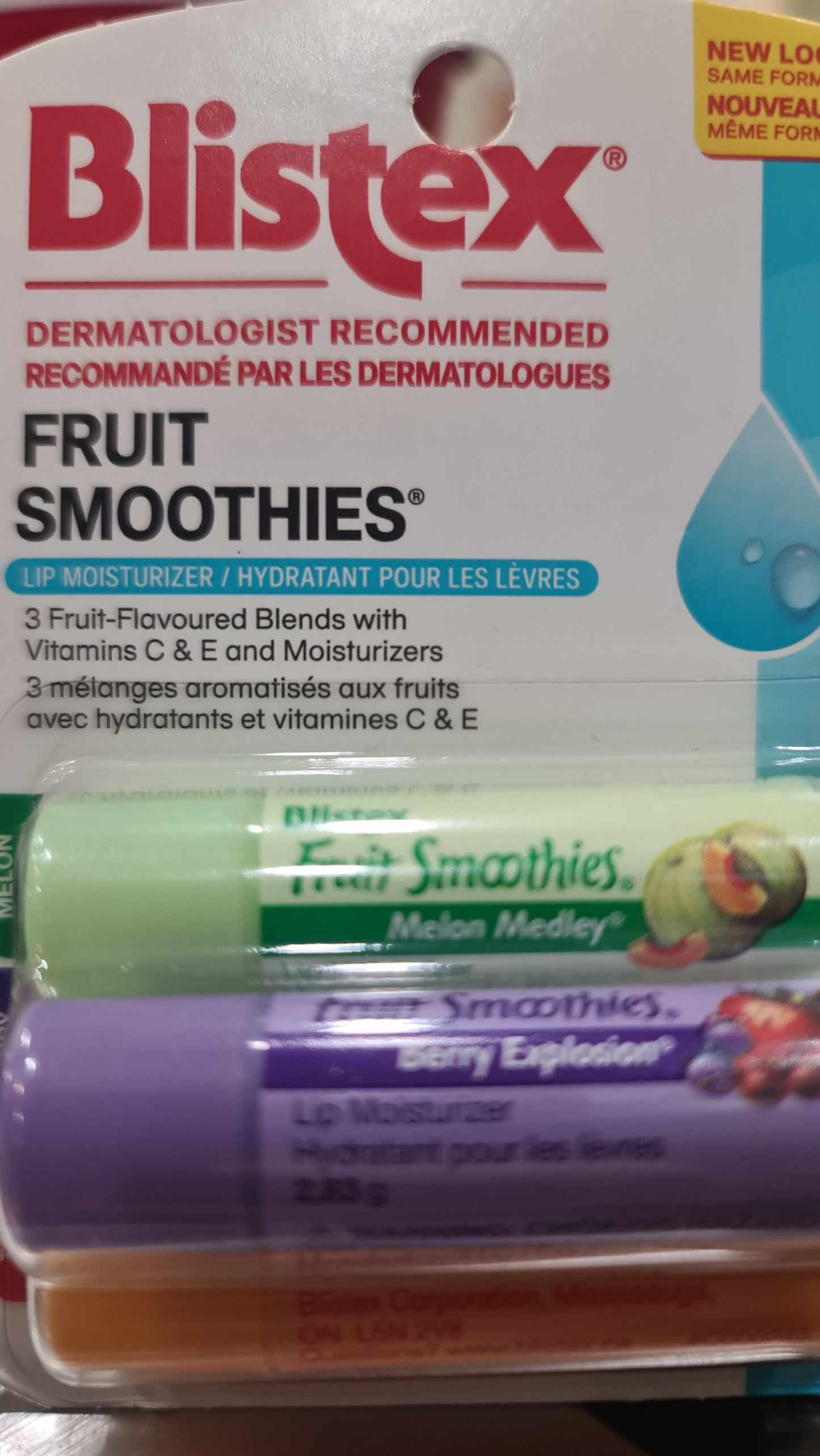 Blistex lip balm fruit smoothie 3 pcs