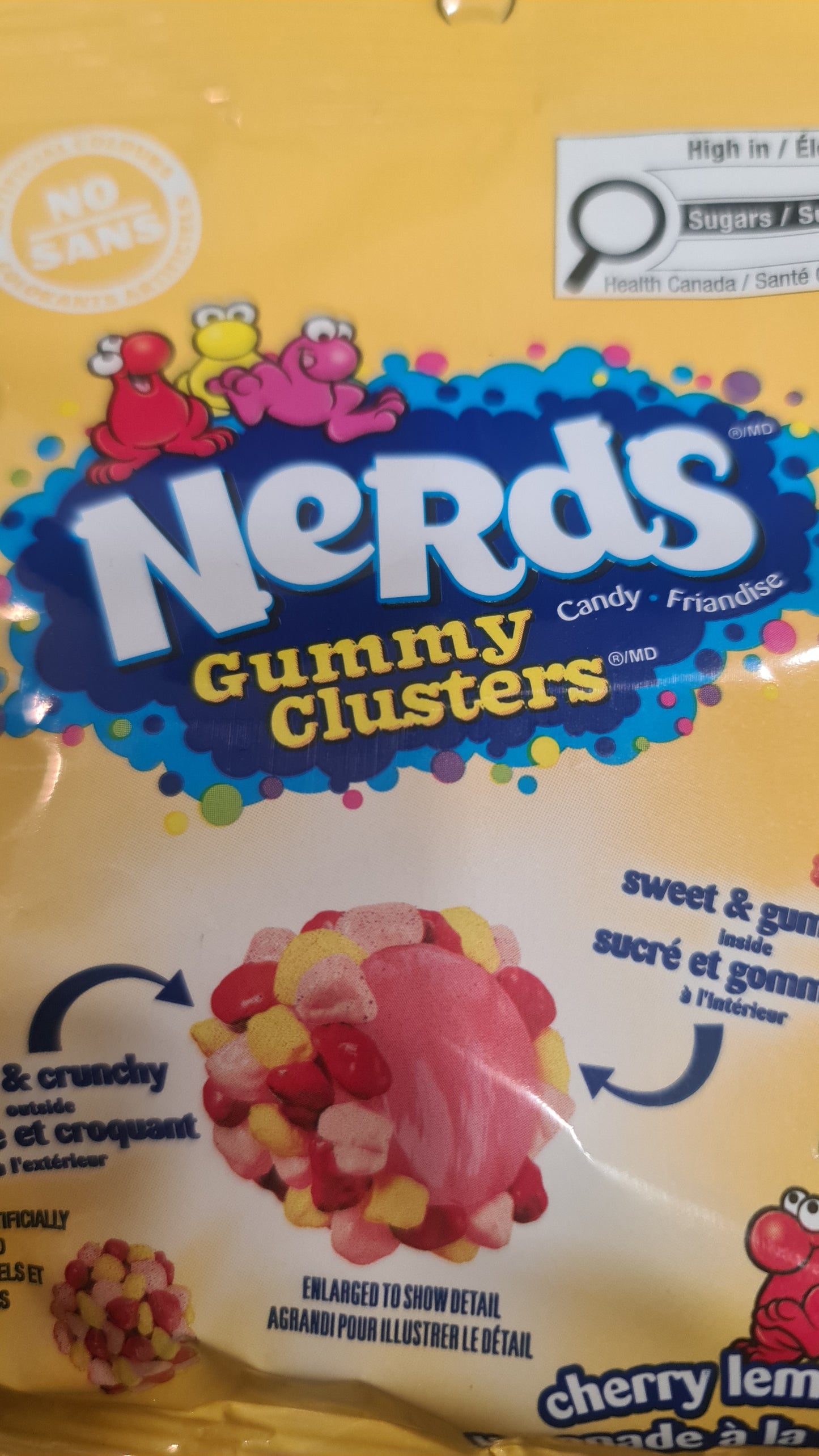 Nerds Gummy cluster yellow 85g
