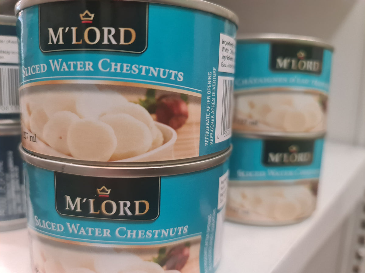 M Lord Sliced water chestnuts 227ml