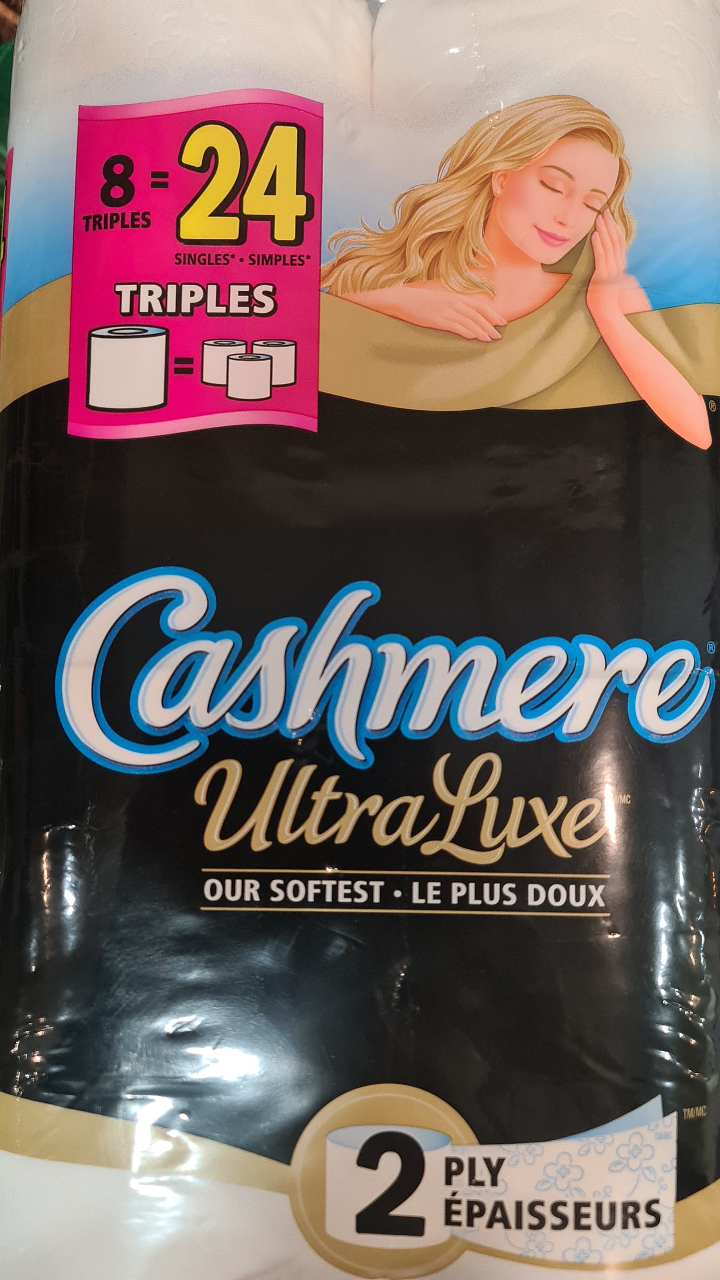 Cashmere bathroom ultra luxe 8 triples 24 2ply