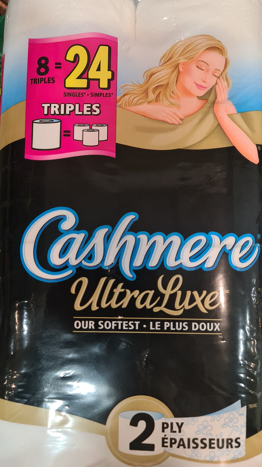 Cashmere bathroom ultra luxe 8 triples 24 2ply