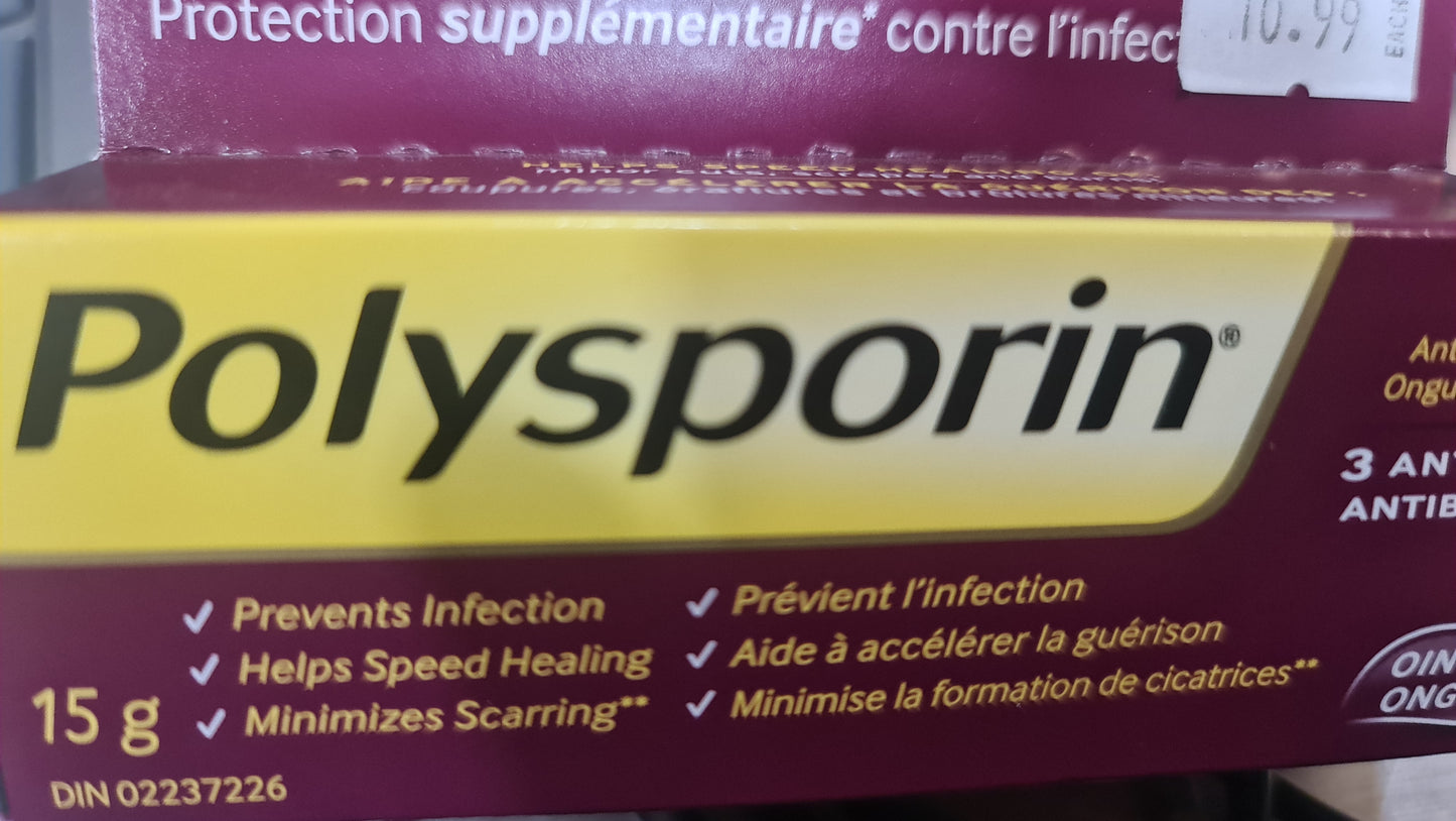 Polysporin 15g extra infection protection