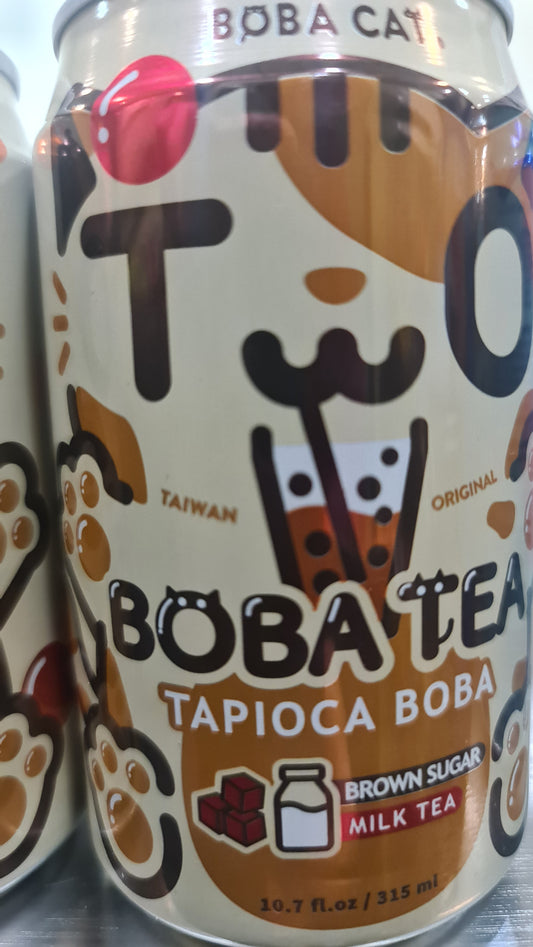 Boba cat bubble tea brown sugar 315ml