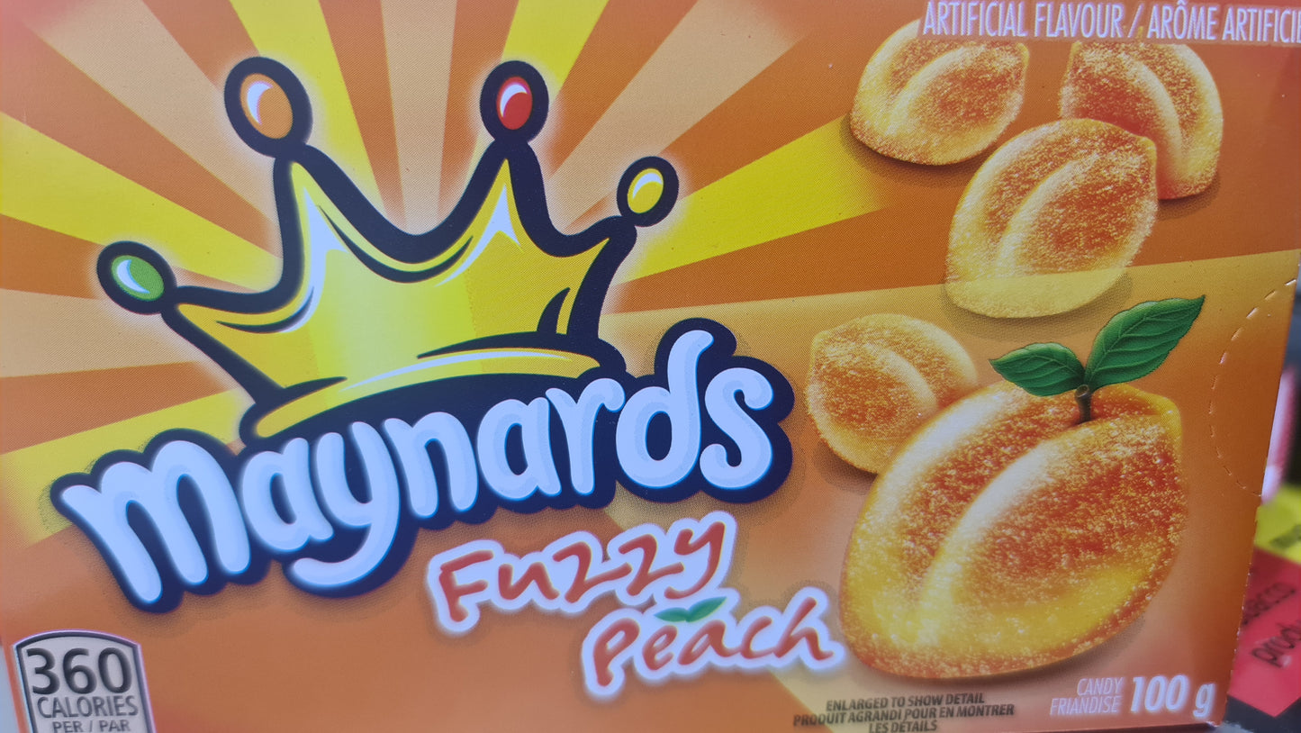 Maynards fuzzy peach 100g