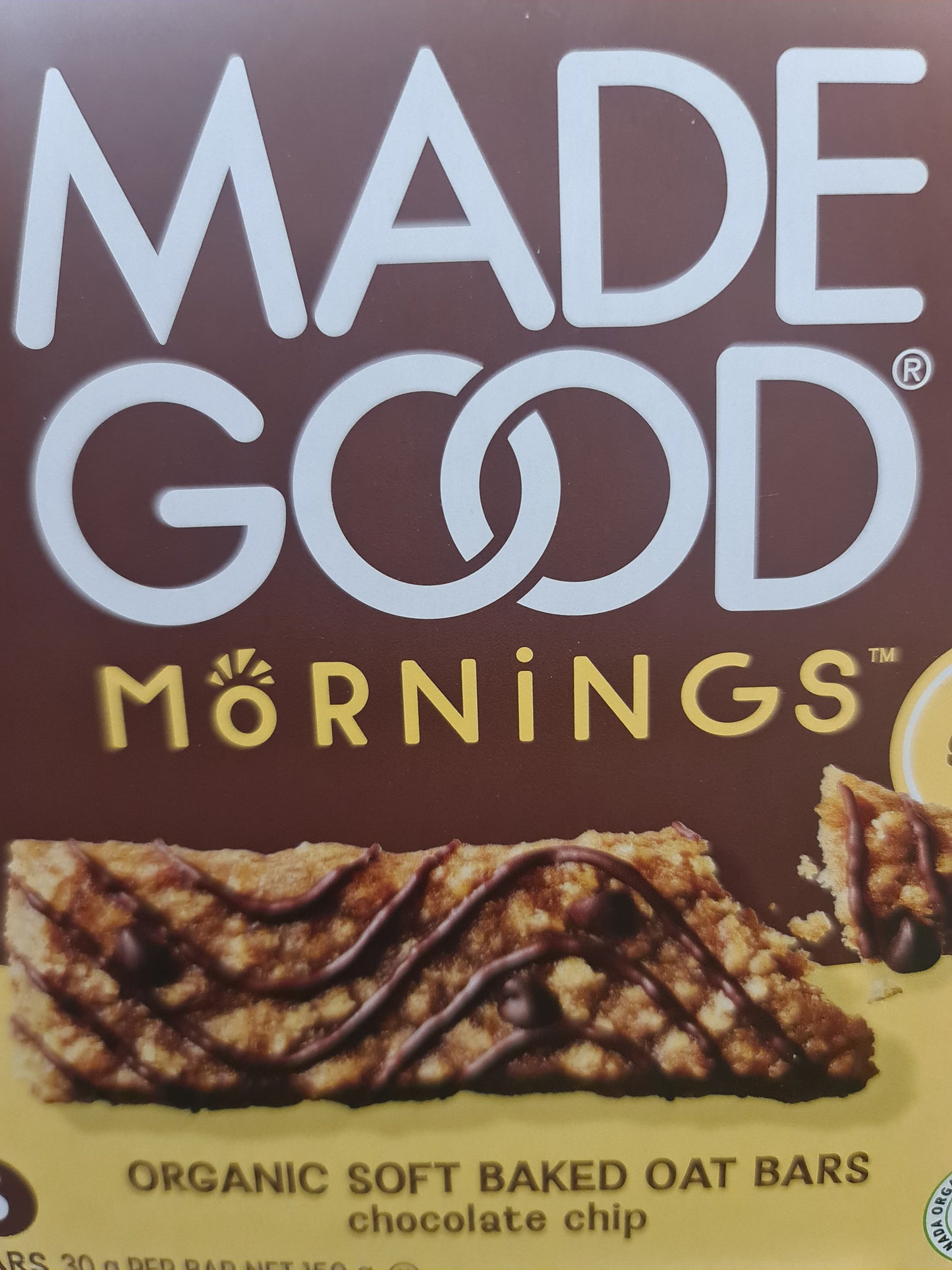 MADE GOOD mornings oak bar 5x30g