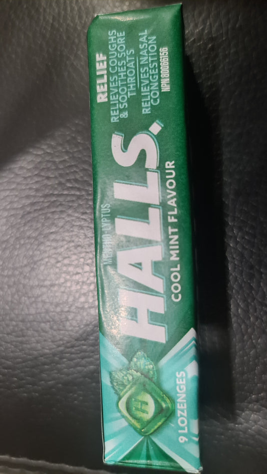 HALLS lozenge cool mint 9pcs (20/box)