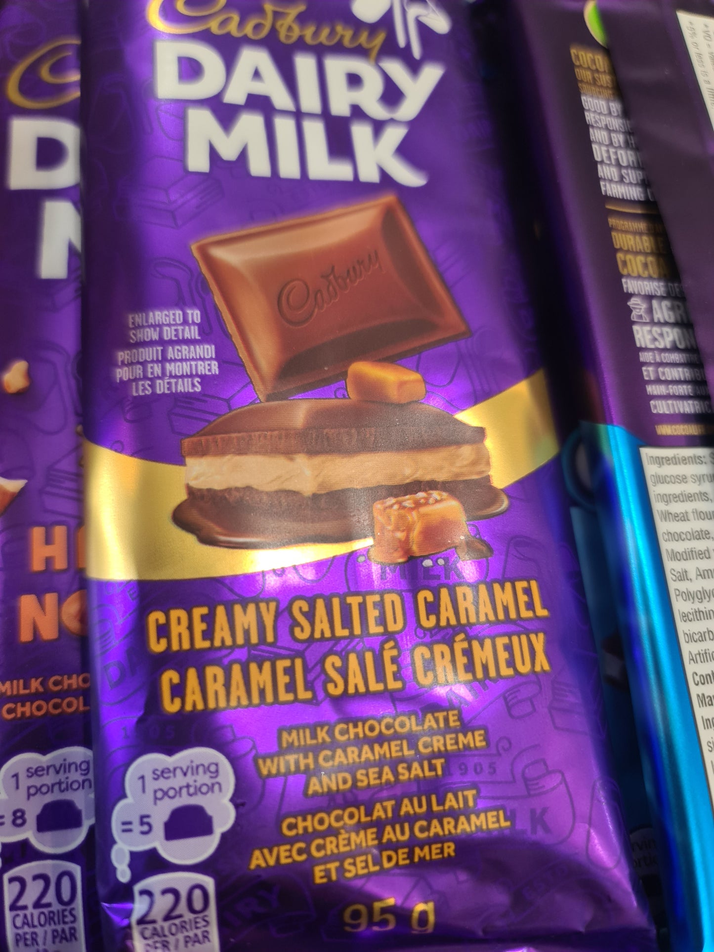 Cadbury Dairy milk creamy salted caramel chocolate 95g