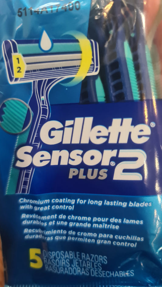 Gilette Razors 5pkg twin blade