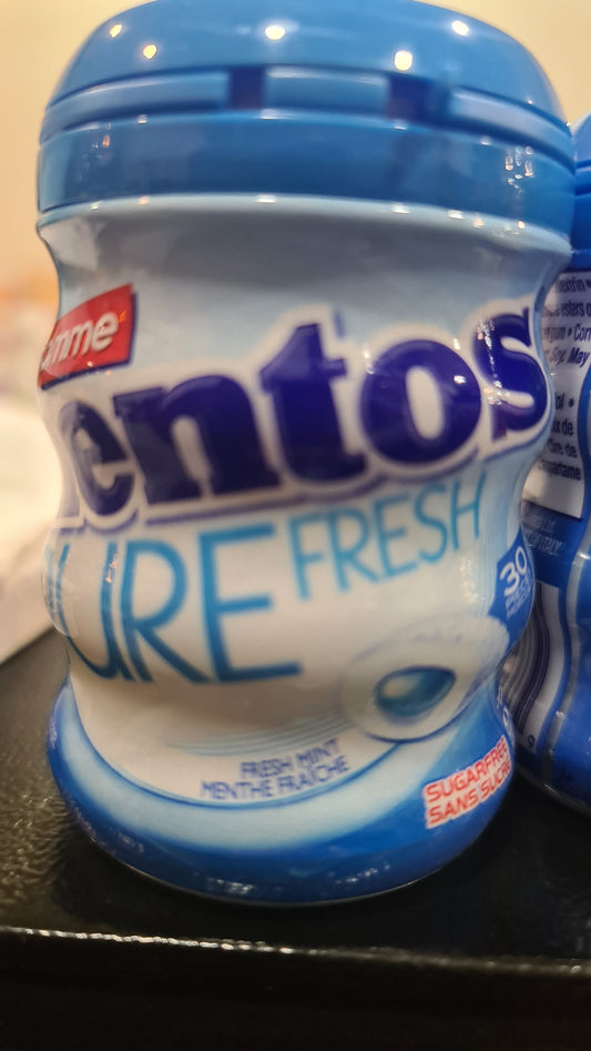 Mentos pure fresh gum bottle blue 30 pcs