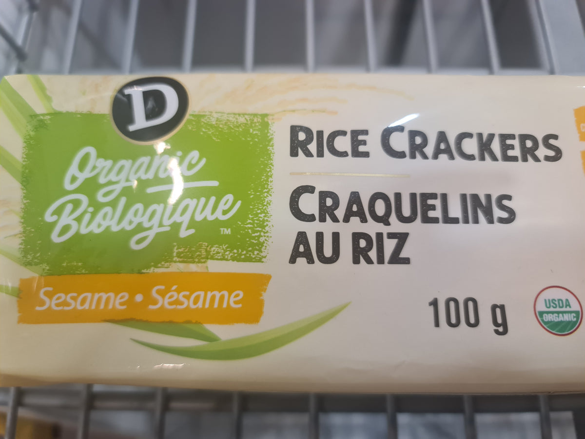 Organic rice crackers sesame 100g