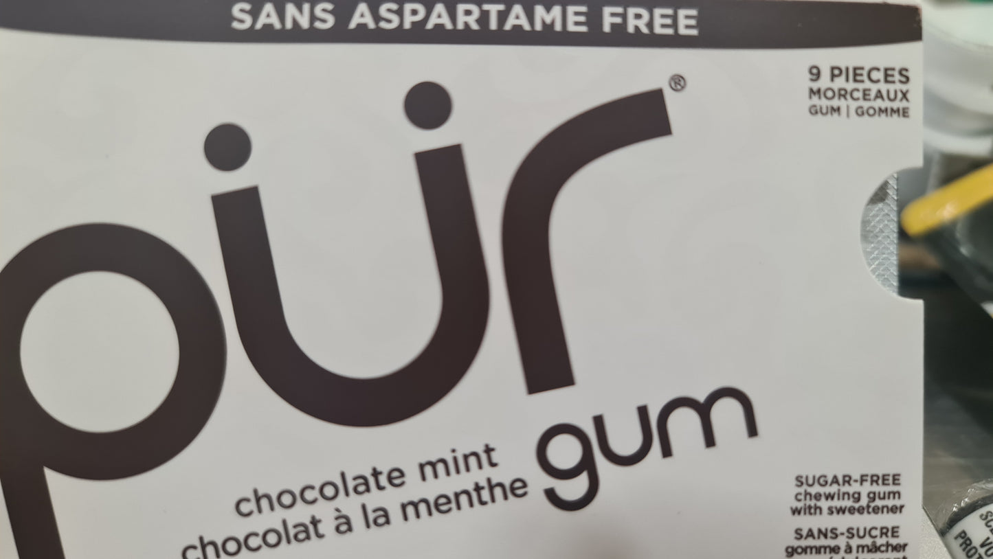 pur gum choco mint