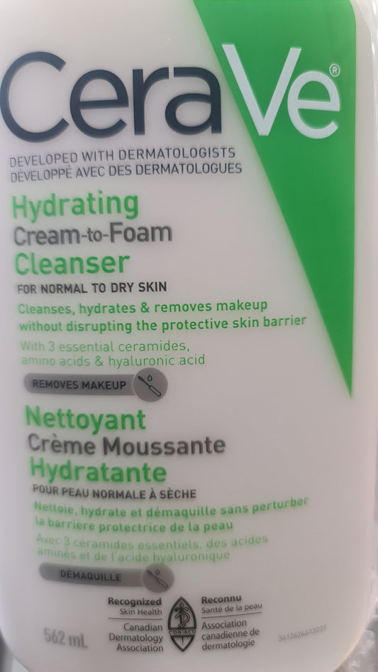 Cerave hydrating cleanser foam 562ml