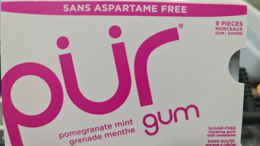pur gum pomegranate mint