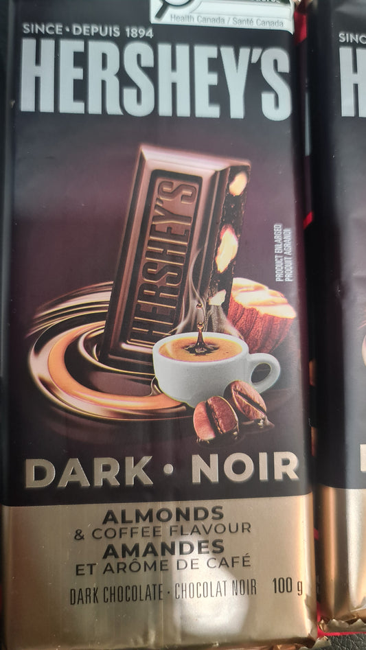 Hershey's dark chocolate almonds COFFEE 100g