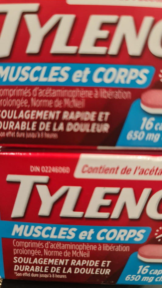 Tylenol muscle n body 16/pack
