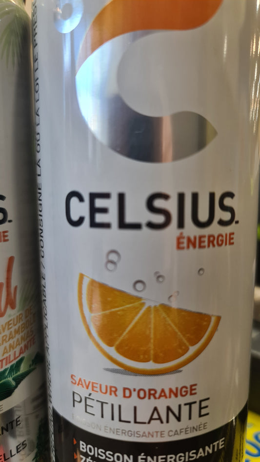 Celsius energy orange can 355ml