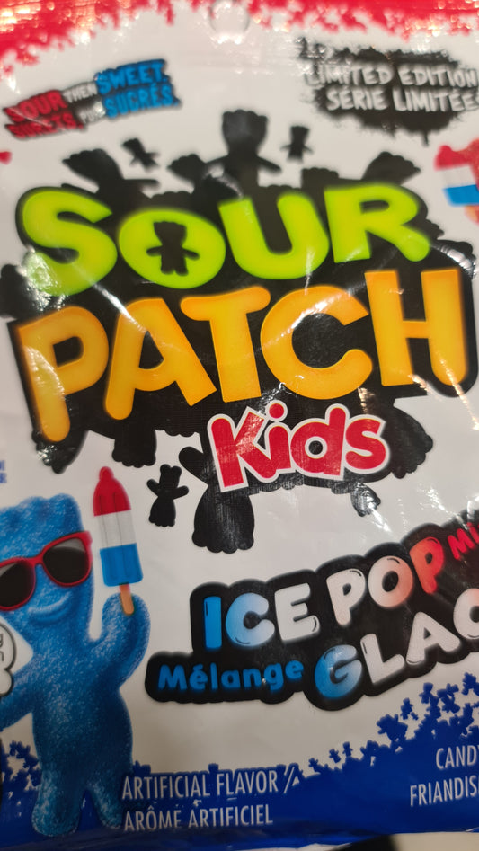 sour patch kids ice pop 154g