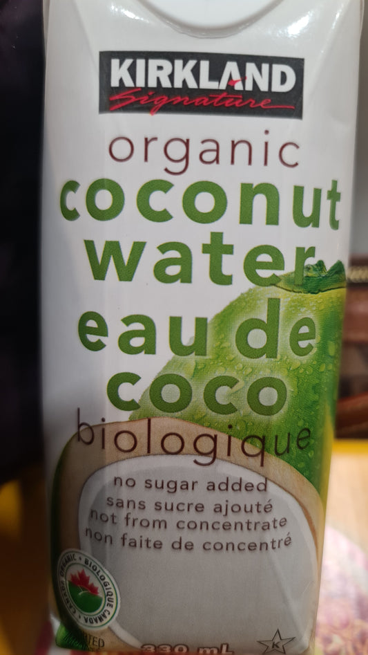Kirkland coconut water 330ml no sugar