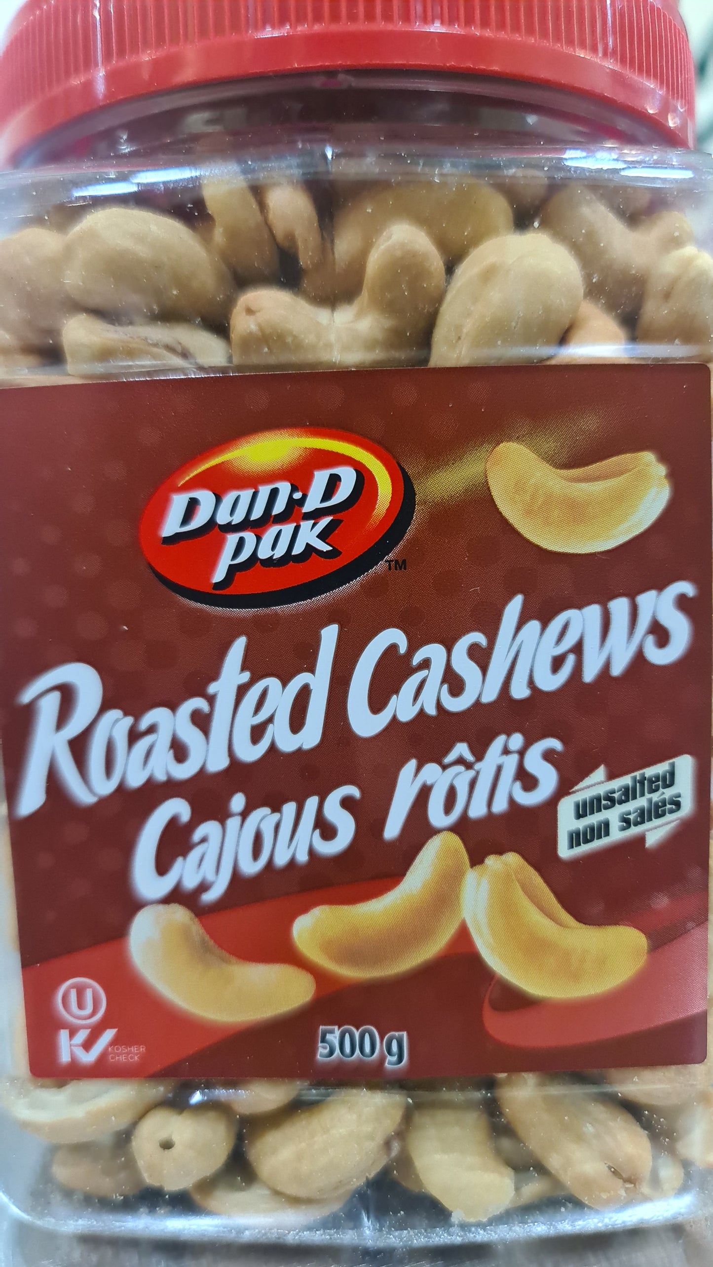 Roasted CASHEWS unsalted 500g