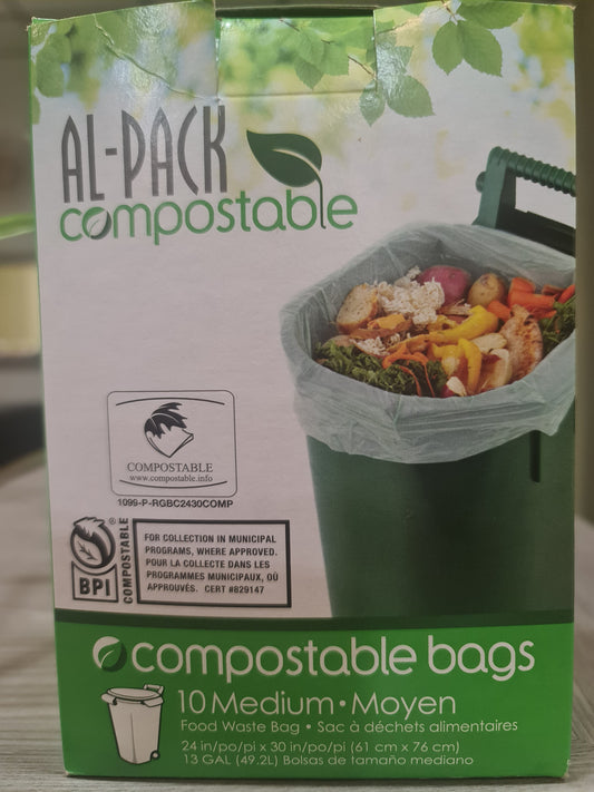 Alpak Compostable bag 10 medium