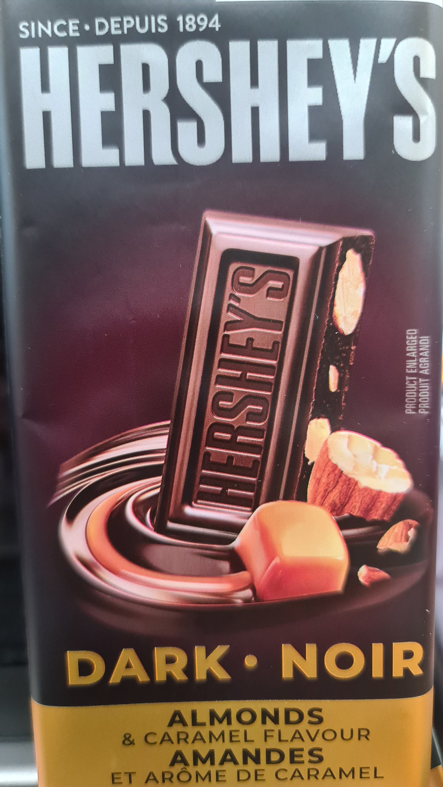 Hershey's dark almond chocolate 100g