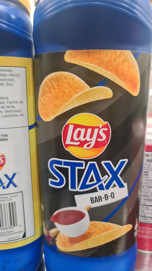 Lays STAX bbq 163g