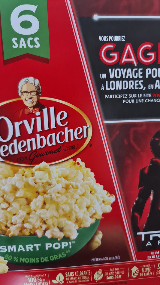 Orville less fat kettlecorn 6x82g