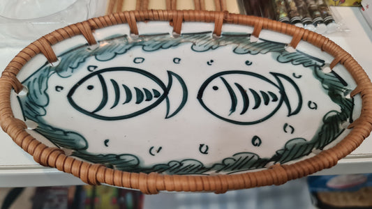 VN oval handicraft bowl