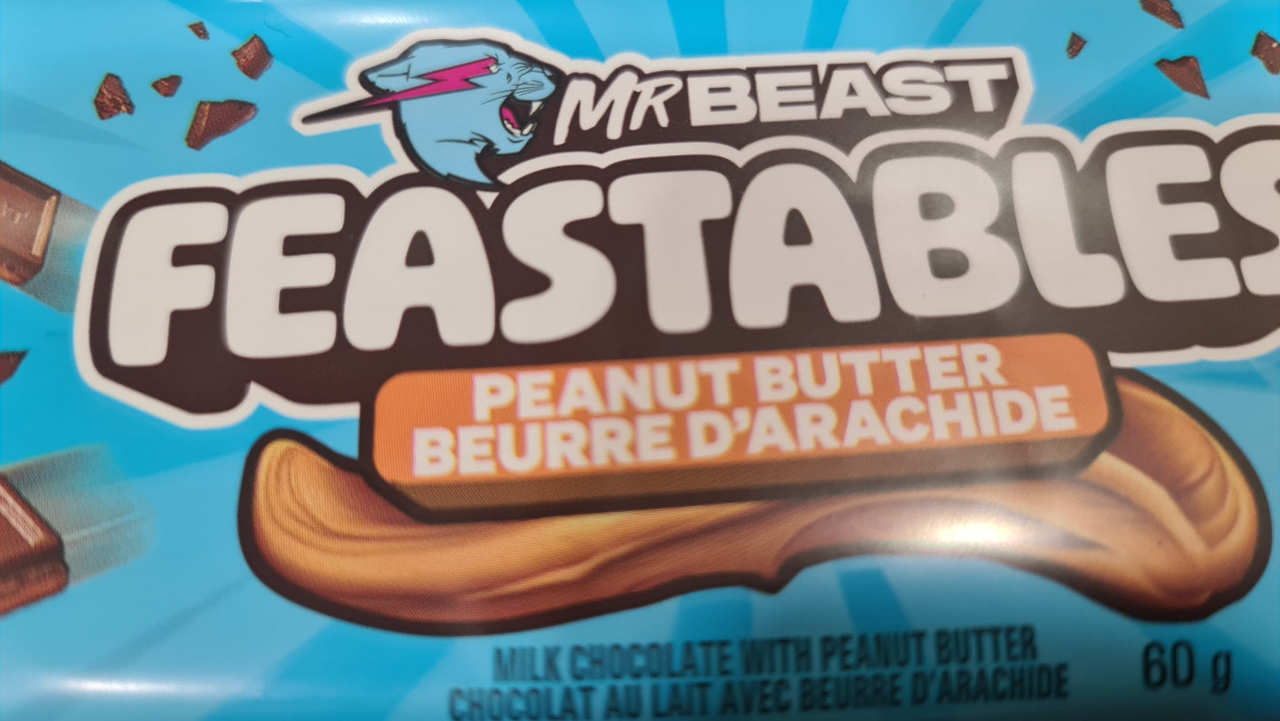 Mr Beast Feastables peanut butter 60g