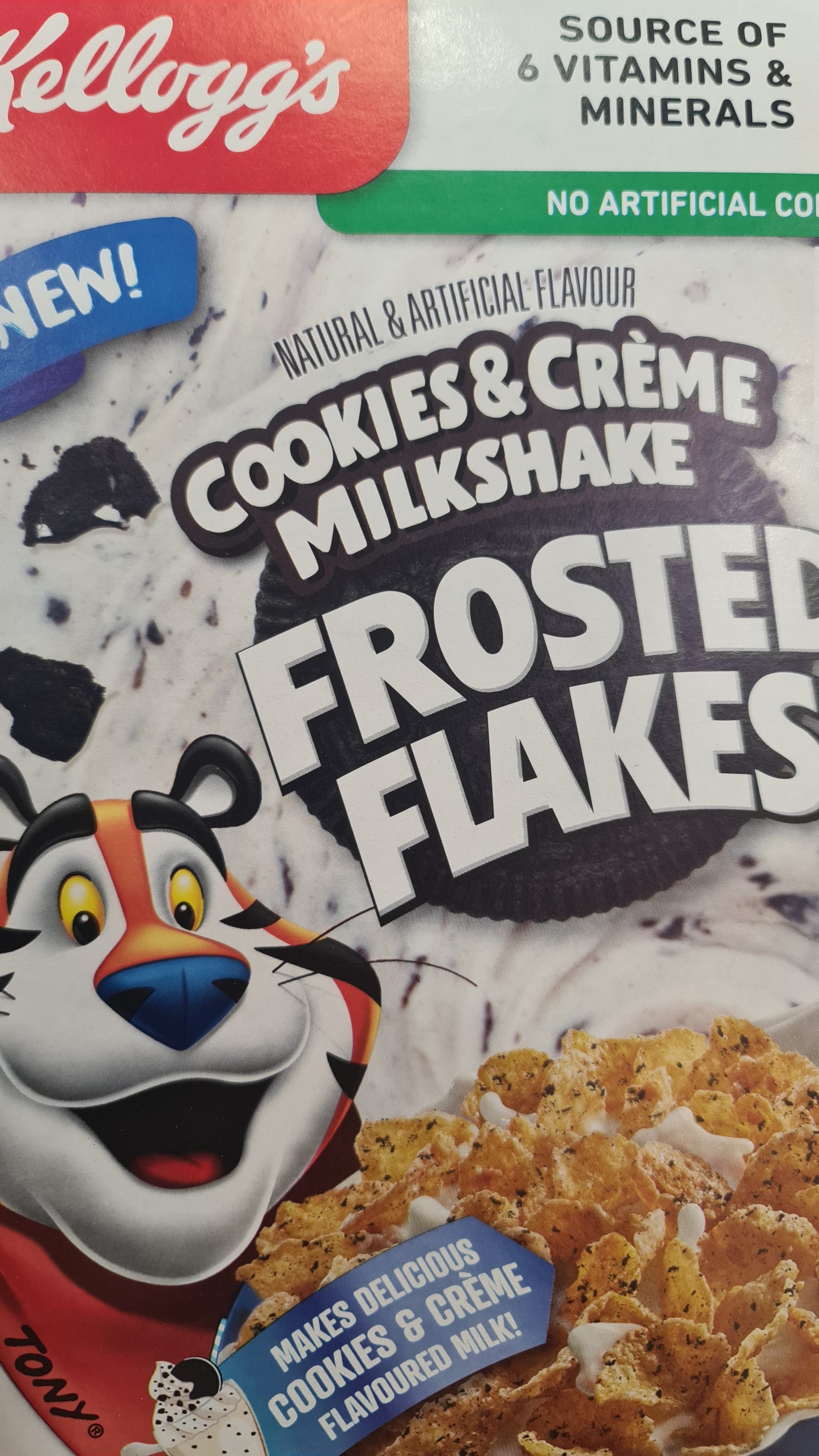 Kellogg frosted flakes cookie n cream cereal 340g