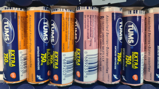 TUMS Antacid extra strength 8/roll