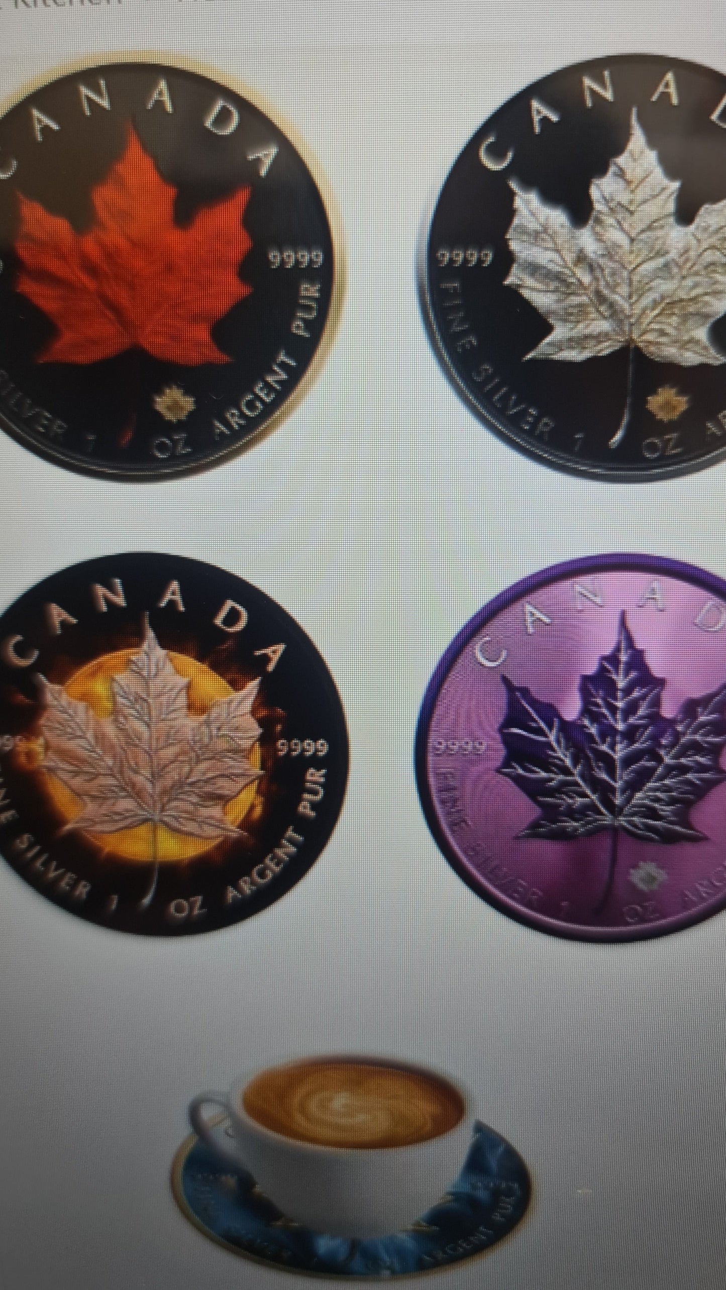 Maple leaf wooden coasters