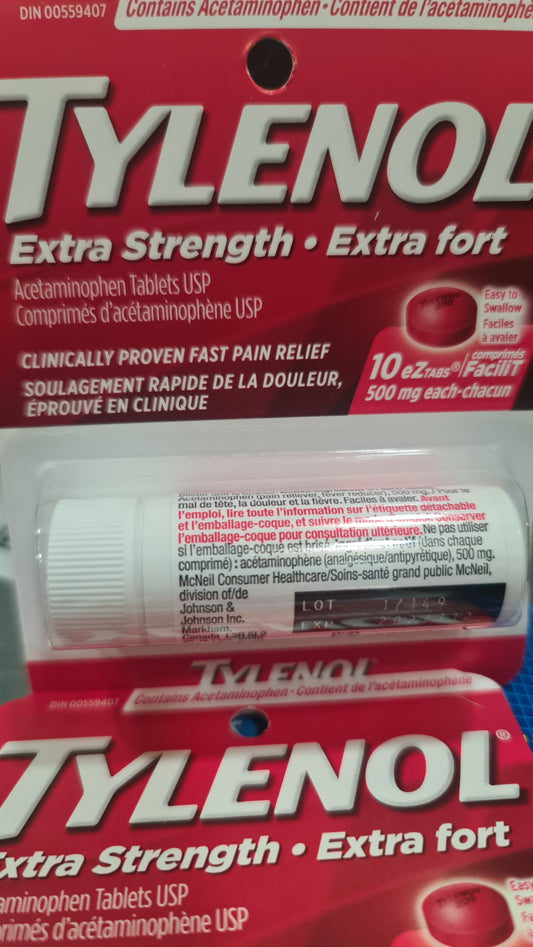 Tylenol extra strength 10/pack