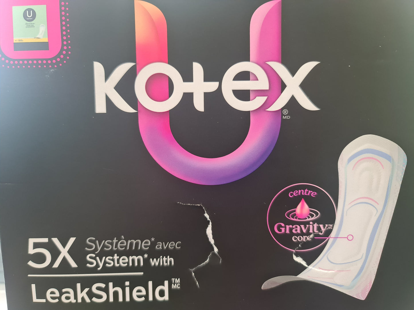 Kotex leakshield 44/pkg
