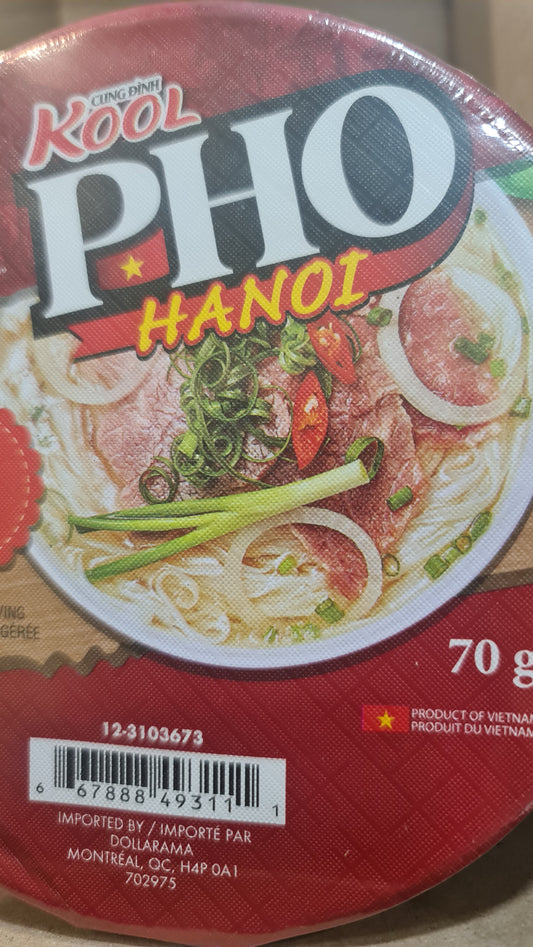 VN Pho instant beef noodle 70g